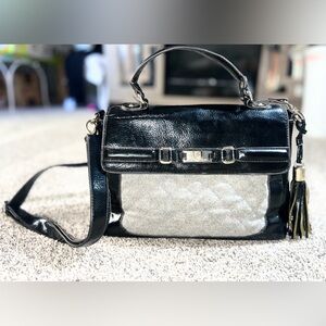 Anne Klein quilted black purse